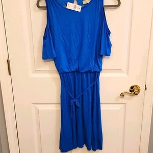 Loft cold shoulder dress
